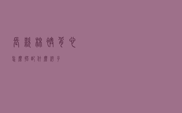 长款棉袄背心怎么搭配什么裤子
