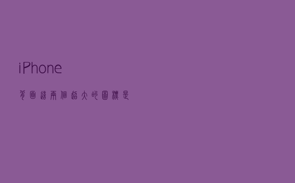iPhone背面这两个超大的图标，是什么意思？