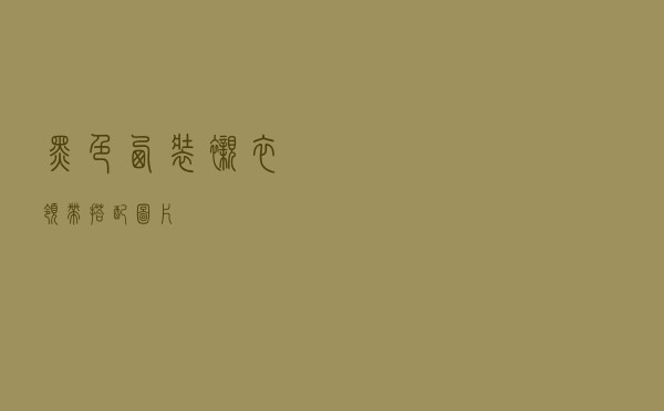 黑色西装衬衣领带搭配图片