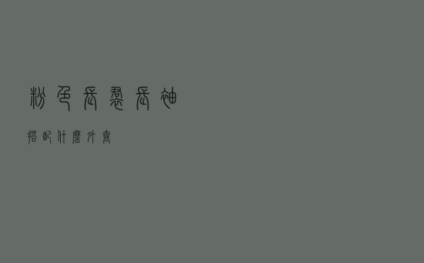 粉色长裙长袖搭配什么外套