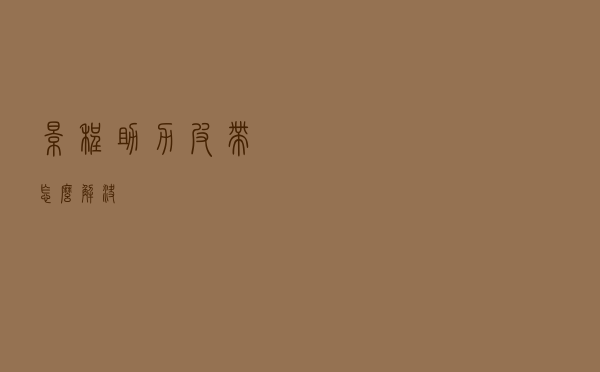 景程助力皮带怎么解决
