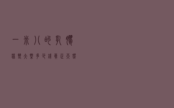 一米八的乳胶床垫大概多少钱（真正天然乳胶床垫价格多少）