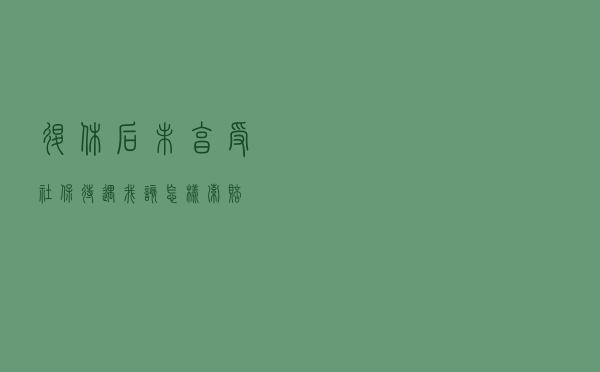 退休后未享受社保待遇，我该怎样索赔