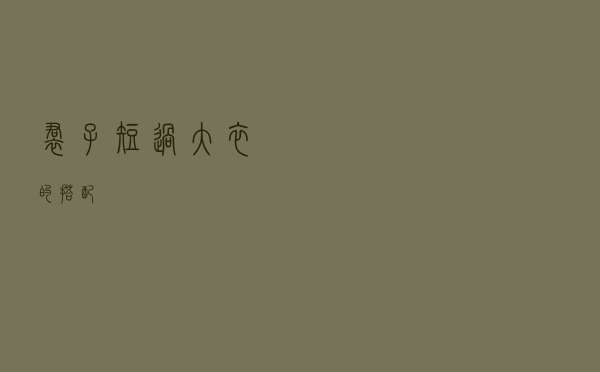 裙子短过大衣的搭配