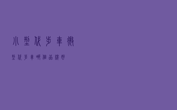 小型代步车（微型代步车哪个品牌好）
