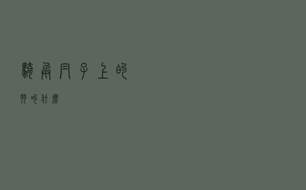 骑兵帽子上的羽叫什么