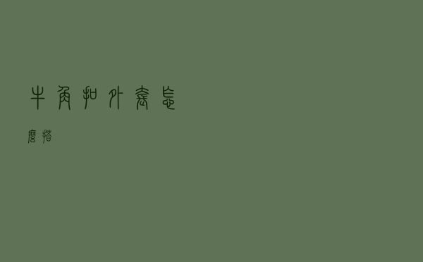 牛角扣外套怎么搭