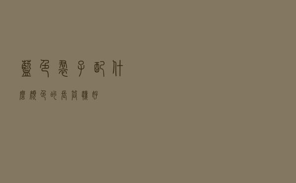 蓝色裙子配什么颜色的长筒袜好