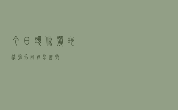今日头条号的账号名字该怎么取？