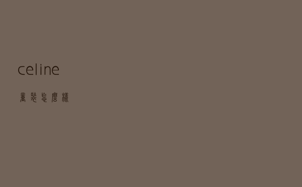 celine童装怎么样