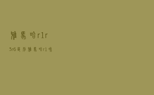 雅马哈r1r3r6区别（雅马哈r1和r6哪个适合新手）