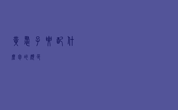 黄裙子要配什么包的颜色