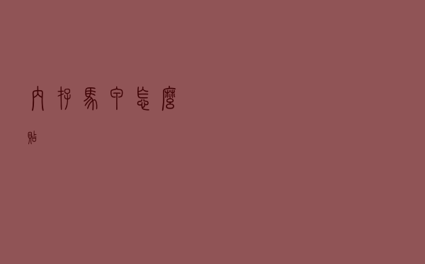 内存马甲怎么贴