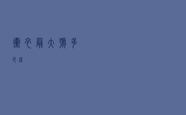 卫衣最大号多少钱