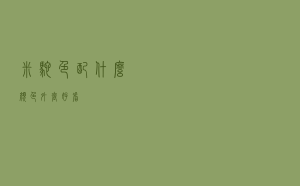 米驼色配什么颜色外套好看