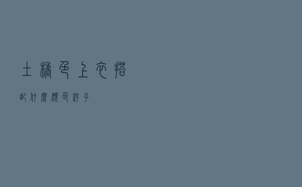 土橘色上衣搭配什么颜色裤子