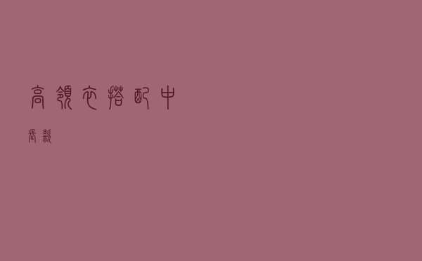 高领衣搭配中长款
