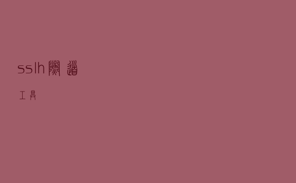 sslh隧道工具