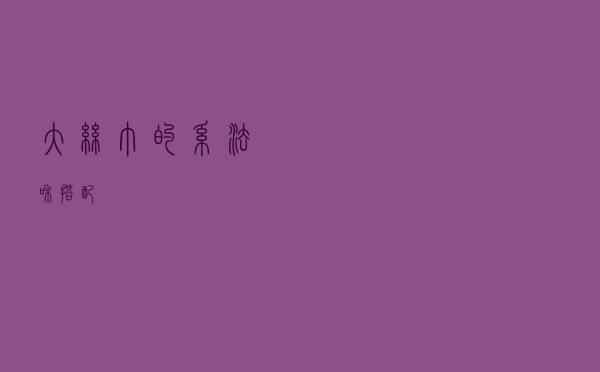 大丝巾的系法和搭配