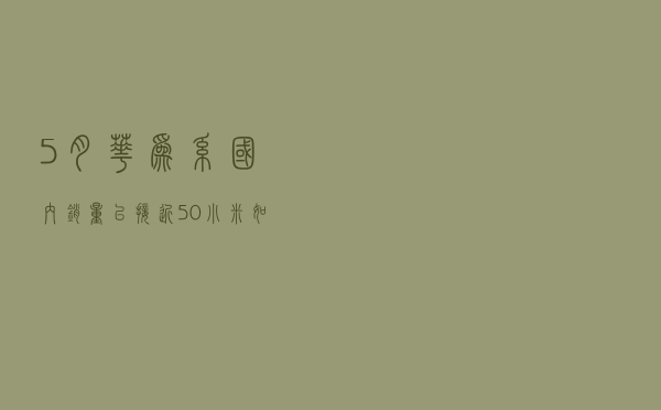 5月华为系国内销量已接近50%，小米如何10个季度重回第一？