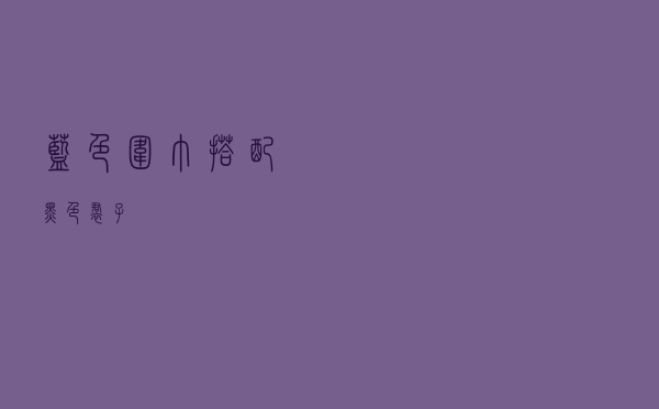 蓝色围巾搭配黑色裙子