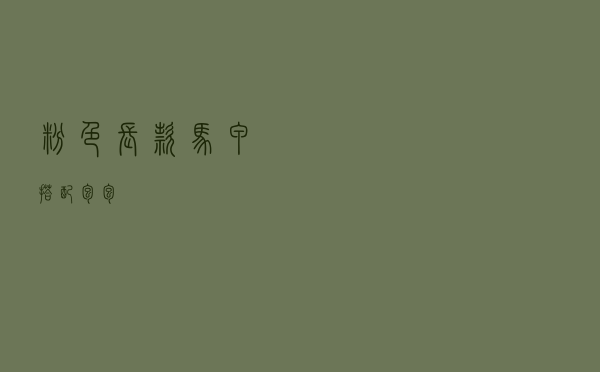 粉色长款马甲搭配包包