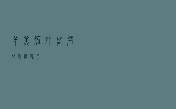 羊羔短外套搭配怎么鞋子