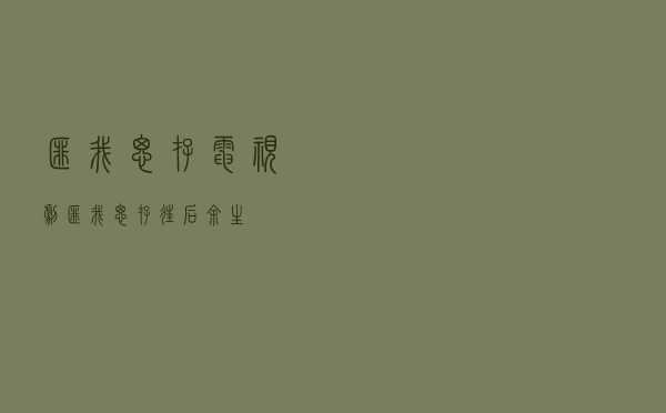 匪我思存电视剧，匪我思存往后余生