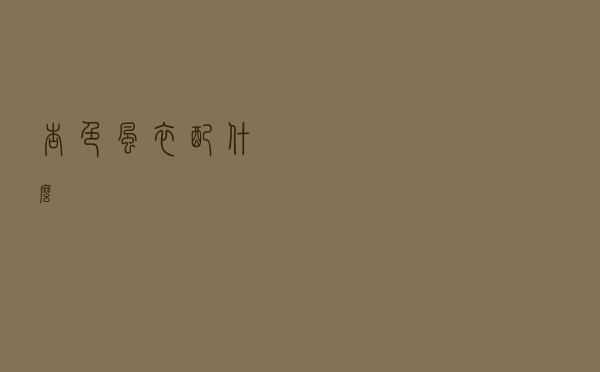 杏色风衣配什么