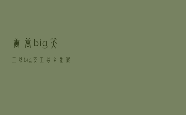 唐唐big笑工坊「big笑工坊全集视频」