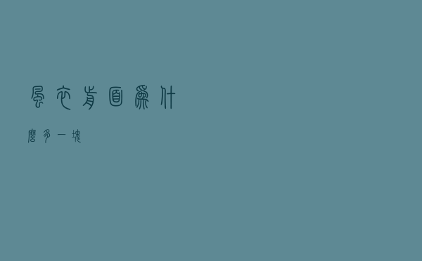 风衣前面为什么多一块