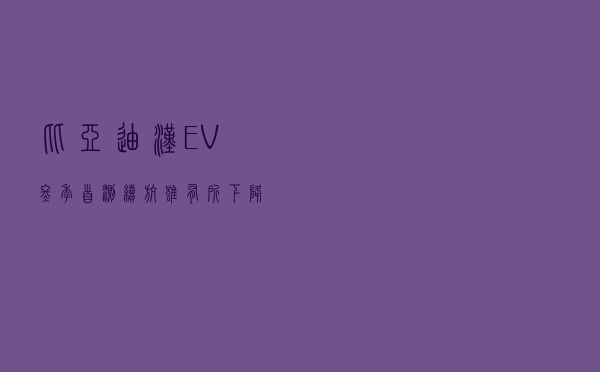 比亚迪汉EV冬季首测：续航虽有所下降，但每公里成本仍不足一毛