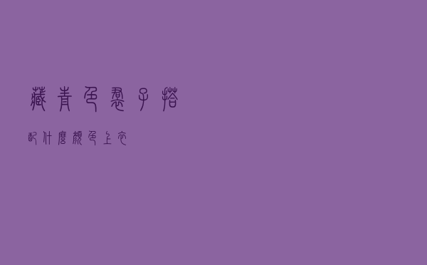 藏青色裙子搭配什么颜色上衣