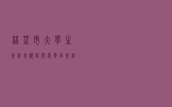 林芝市大学生普法志愿队开展夏季普法活动