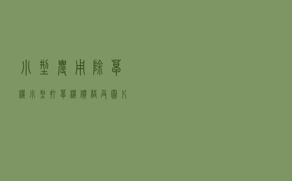 小型农用除草机 - 小型打草机价格及图片