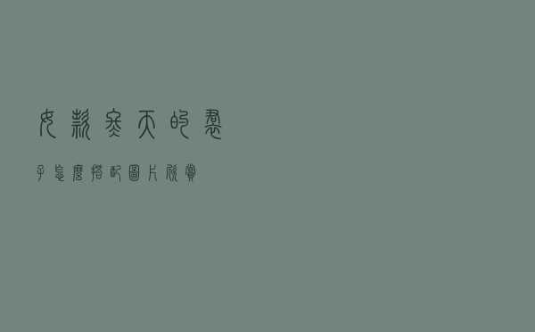 女款冬天的裙子怎么搭配图片欣赏