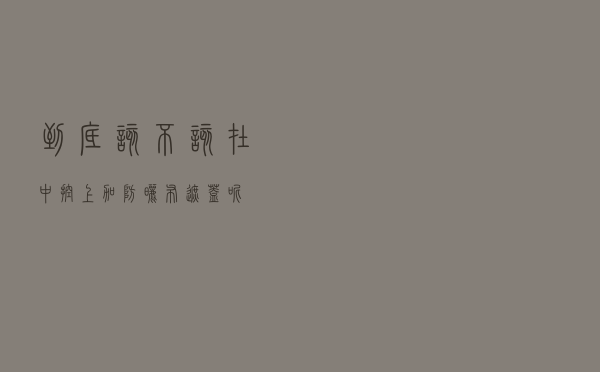 到底该不该在中控上加防晒布遮盖呢