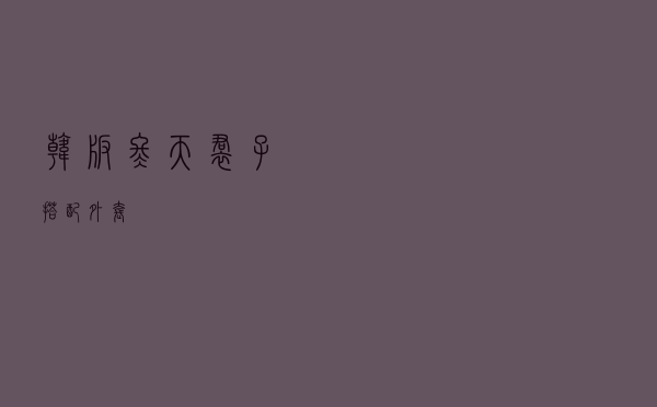 韩版冬天裙子搭配外套