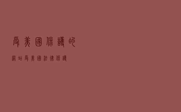受美国保护的网站（受美国法律保护）