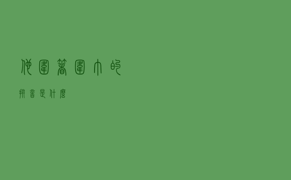 他围着围巾的拼音是什么