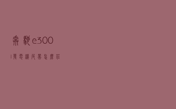 奔驰e300l发电机皮带怎么庄