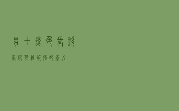 男士黑色长款过膝羽绒服搭配图片