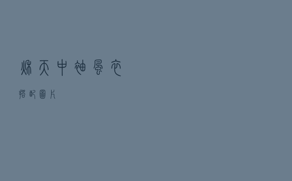 秋天中袖风衣搭配图片