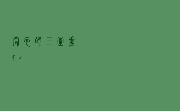 穿衣的三围差多少