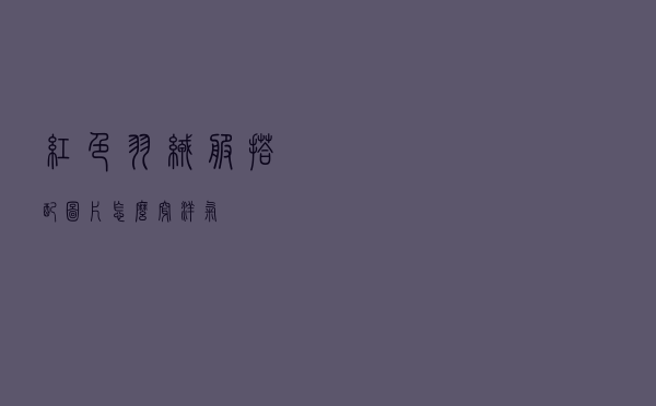 红色羽绒服搭配图片怎么穿洋气