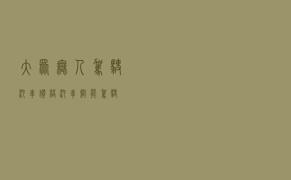 大众无人驾驶汽车价格_汽车智能驾驶