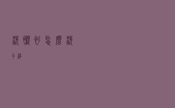 洗衬衫怎么洗干净