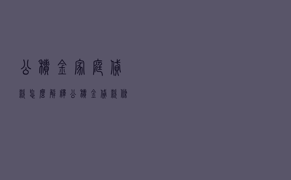 公积金家庭贷款怎么解释_公积金贷款条件