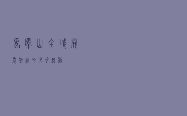 马鞍山全城开展法治文化月活动