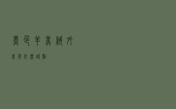 黑色羊羔绒外套有什么缺点